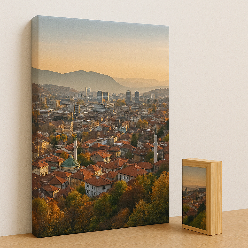 Canvas na blind ramu – primjer Sarajevo pejzaž